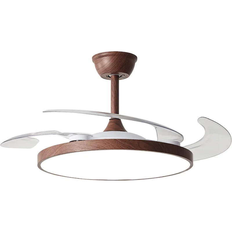 

Medieval ultra-thin, invisible fan light, integrated dining room, bedroom, living room ceiling fan light, frequency