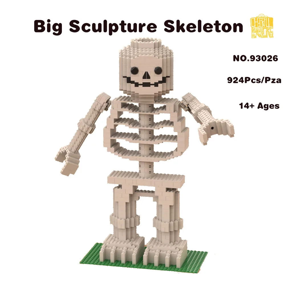 

MOC-93026 Big Sculpture Skeleton Model With PDF Drawings Building Blocks Bricks Kids DIY Toys Birthday Christmas Gifts