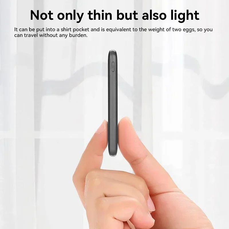 50000mAh Mini Fast Charging Power Bank Ultra Thin External Battery Pack for Heating Suit Coat Vest Jacket Scarf Glove 2026 NEW