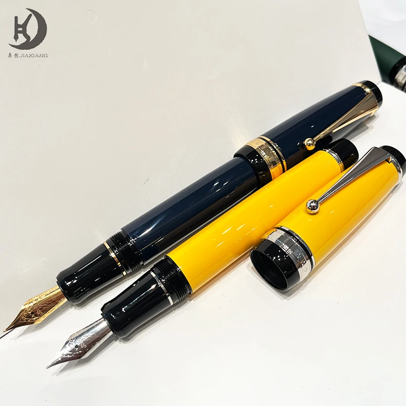 JD Deluxe Big Pen with Gift Box Heavy, Black, Deep Green, Red, Golden Clip, Screw-off Cap, Business VIP Fountain Pens