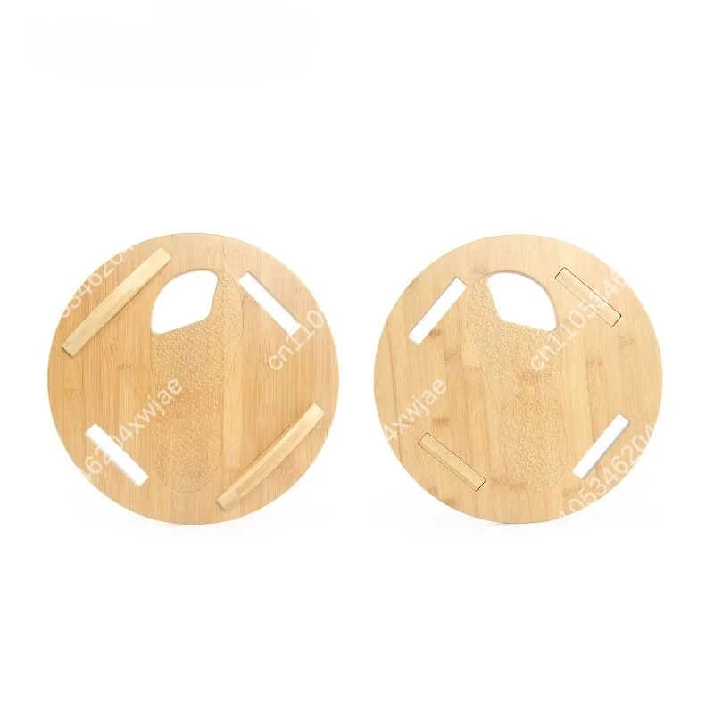 Wooden Balance Board Foot Toe Stretcher Round Stability Trainer for Yoga Pilates Home Gym Workout