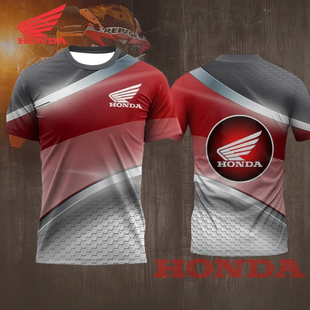 

Honda Summer Racing Jersey, Short-Sleeved Quick-Drying Jersey, Lightweight Breathable Outdoor Riding Sportswear