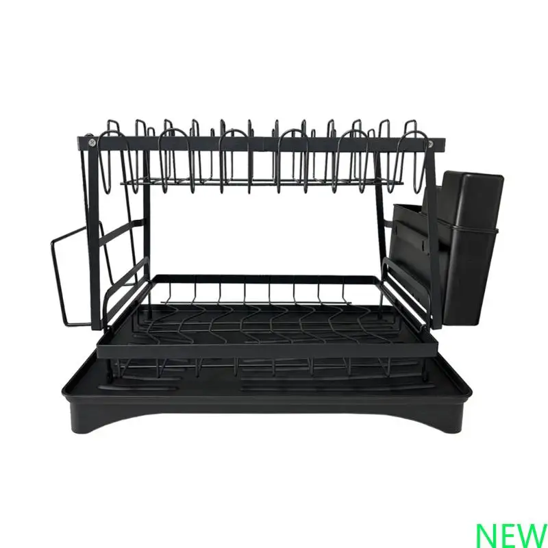 

Практическая сушная стойка для посуды 2 Организаторы кухни Уровень Съемная дренажная доска