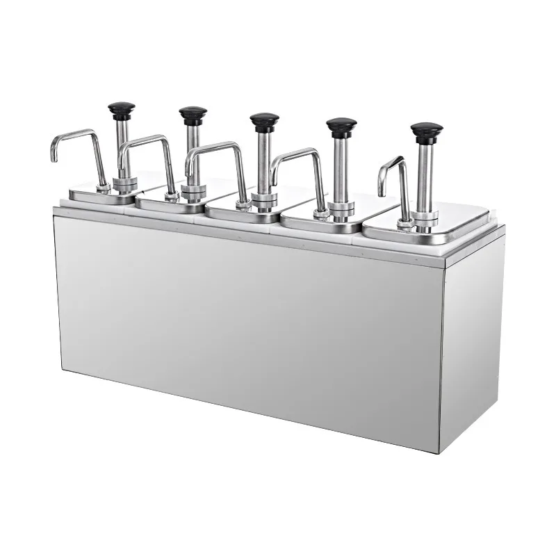 New Product Commercial Condiment Pump Dispenser Stainless Steel Hot Sale Special Stainless Steel Sauce Pump For Milk Tea Shops