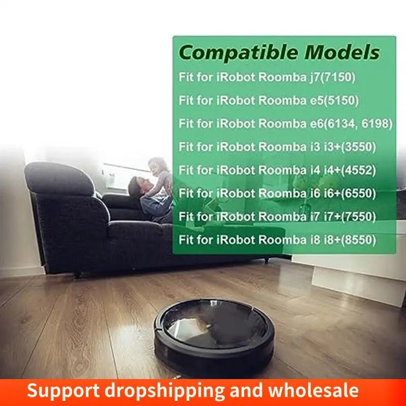 Spazzole in gomma multisuperficie AA86 per Irobot Roomba I3 I3+ I4 I6 I6+ I7 I7+ I8 I8+/Plus E5 E6 E7 J7 I,E &J Series Aspirapolvere