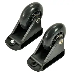 2 Pieces Leveling Casters Ladder Accessories Household Replacement Ladder Balance Bar Wheels for Equipment Shelves Machine