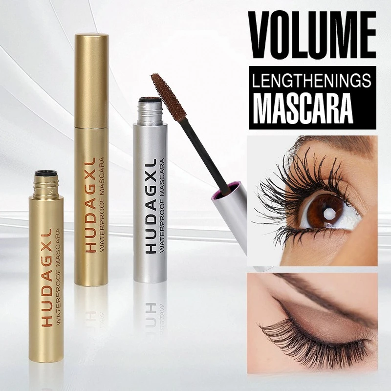 3D Fiber Lashes Thick Lengthening Mascara Waterproof Mascara for Eyelash Extension Black Thick Long-Wearing Makeup Eye-Cosmetics
