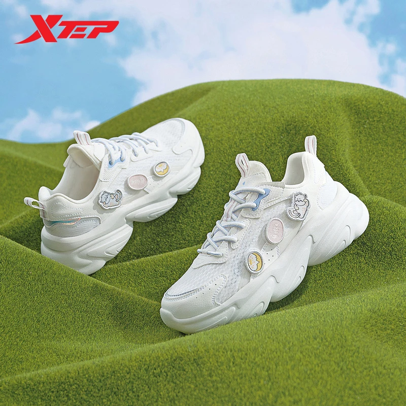 Xtep Cute Pet Walking Shoes Women Breathable Mesh Summer Women\'s Sports Shoes Versatile Female Sneakers 877218320027