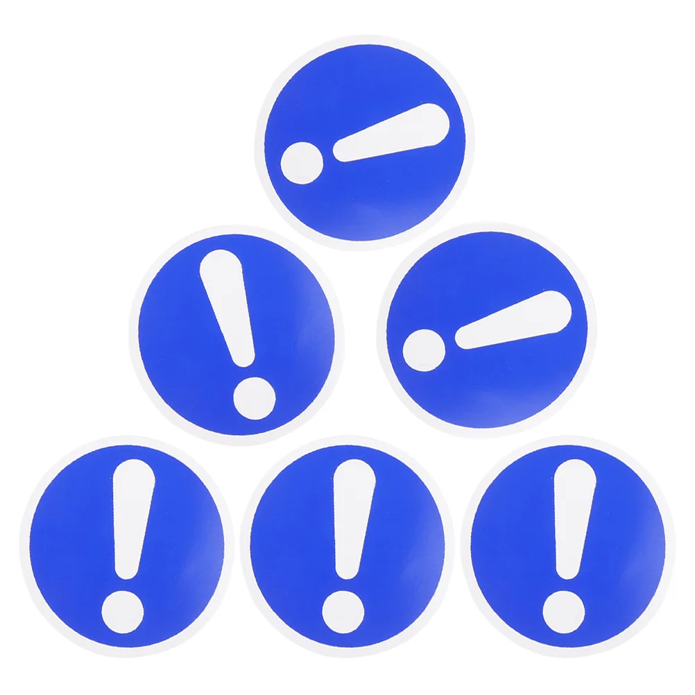 

6Pcs Caution Stickers Waterproof PVC Warning Decals for Machinery Safety Identification Factory Application