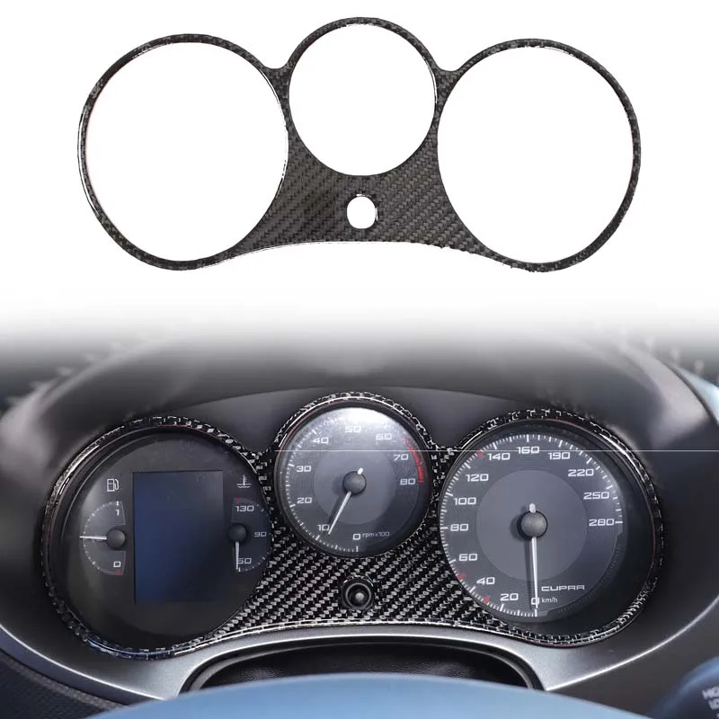 

For SEAT Leon 2008-2012 Automotive Dashboard Panel Decorative Frame Soft Carbon Fiber Automotive Modification Accessories