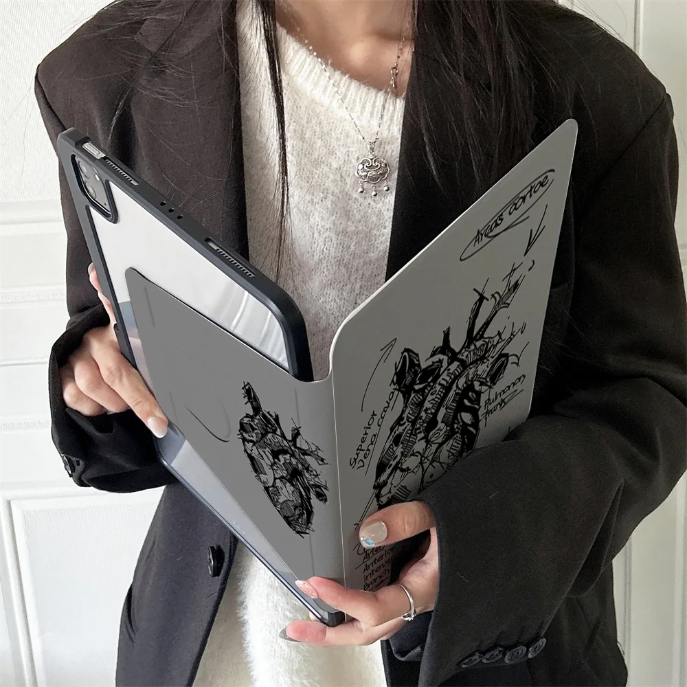 

360 ° Rotating Foldable Case to Easily Protect Your Pad: Compatible with iPad Air 6,Air 5,4,10,2024,air m3/a16 2025