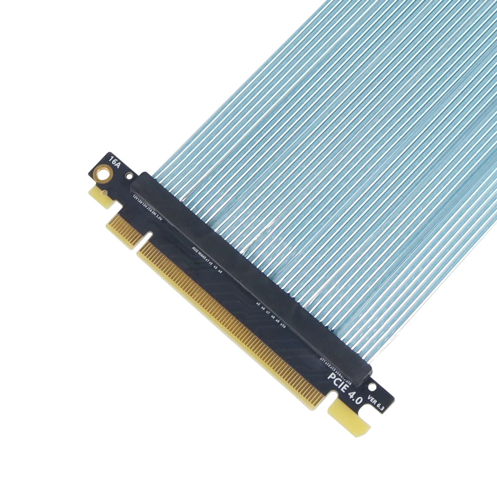 Vertikal gpu verlängerung pcie 4,0x16 riser kabel für nzxt h1 270 ° rückwärts rechtwinklig für phanteks 217e chassis grafikkarte – Detail 5