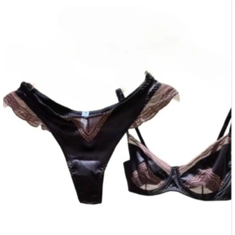 Französischer Satin-Spitzen-BH – Minimizer-Unterstützung für größere Brüste, Anti-Sagging-Bügel-BH, sexy Komfort für den Alltag YUQI S-XLABC