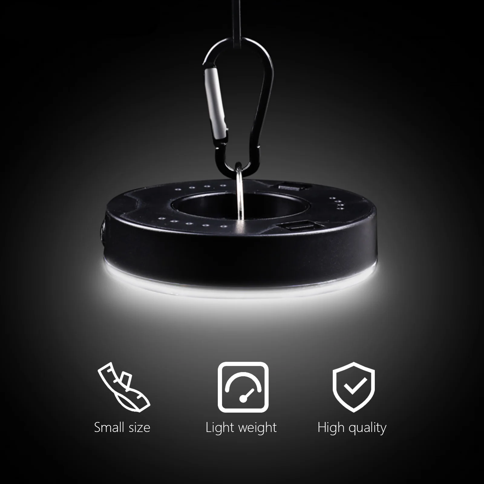 

Compact LED Tent Lamp Outdoor Camping Light Portable Small Size Waterproof Emergency Light for Backpacking and Mountaineering