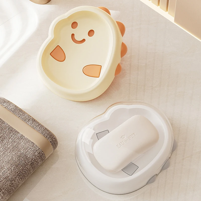 

1 шт., креативная мыльница, двухслойная с крышкой, сливная мыльница, мыльница для дома, ванной комнаты, столешница, мыльница без накопления воды, мыльница