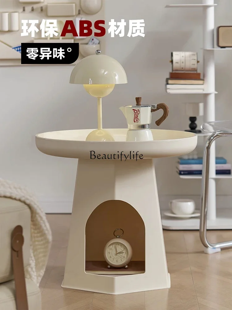 Cream wind cat nest coffee table living room pet shop round creative personality can be stored corner table