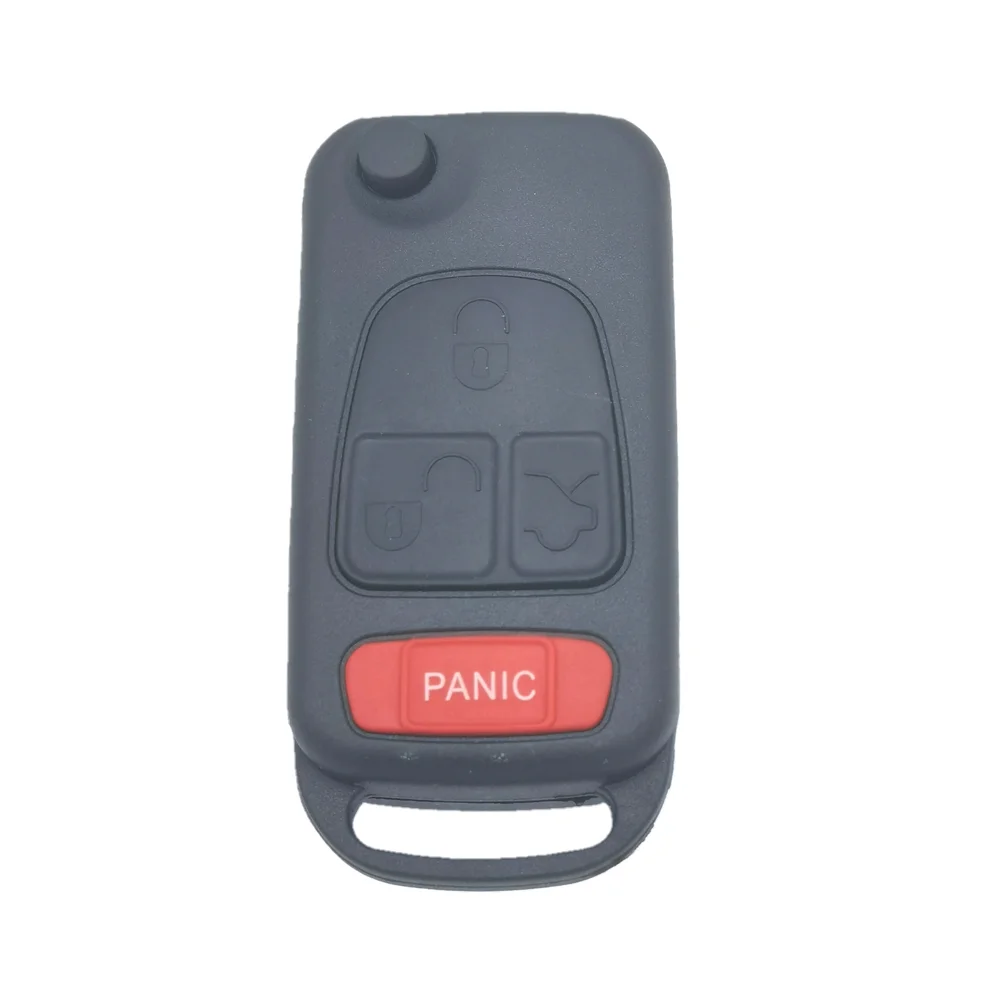 4 Button 3 + 1 Panic Flip Remote Key Keyless Entry Case Shell 2/4 Track Key Cover For Benz MB ML350 ML500 ML320 ML55 AMG ML430