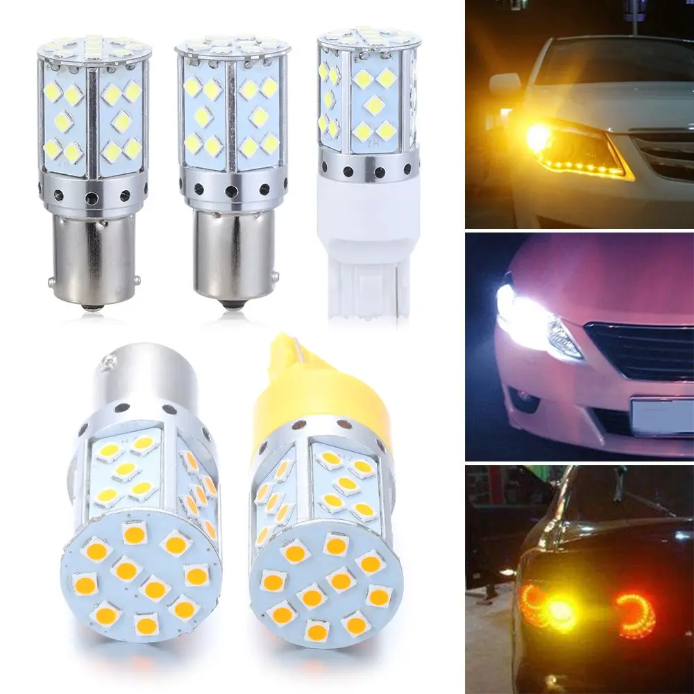 

3030 1156 BAU15S PY21W BA15S P21W Turn Signal Bulb Stop Brake Lamp LED Car Light Canbus Free
