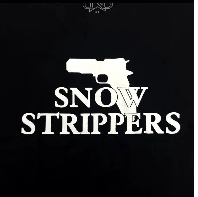 New Men Drain Gang Snow Strippers Gun Star T Shirts T-Shirt Hip Hop Skateboard Street Cotton T-Shirts Tee Top US size K4