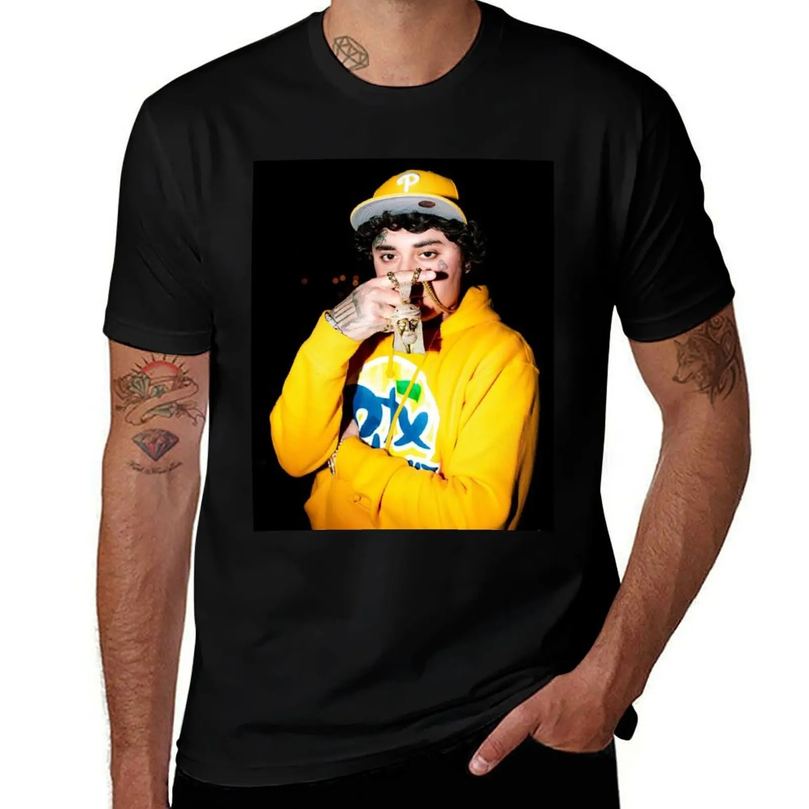 

ohgsy T-Shirt oversizeds blue archive rapper graphic tees tees T-shirts for men cotton