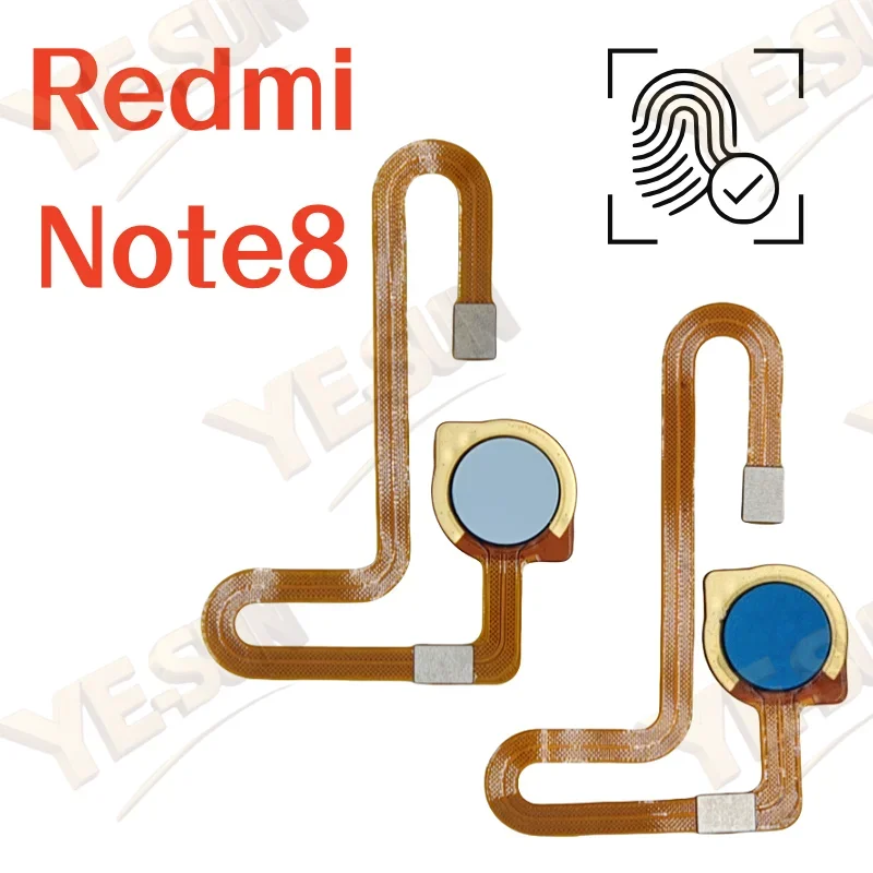 

Для Xiaomi Redmi Note 8 датчик отпечатков пальцев домашняя кнопка возврата меню с боковым включением и выключением гибкости
