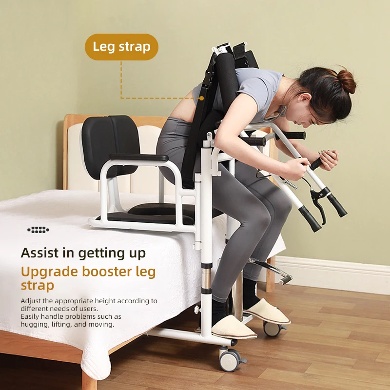 Portable Foldable Elderly & Handicapped Shower Chair Commode Bedpan With 1 Year Warranty For Bathroom Safety And Hospital Use