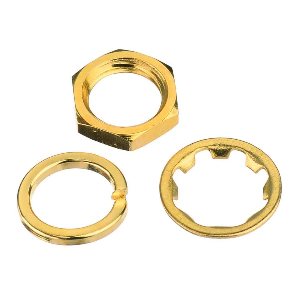 Superbat SMA Nut Gasket Tooth Washer SMA Female Dedicated Gold Plated Antenna Seat Accessories SMA Screw Washer for Connector