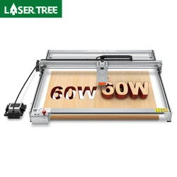 LASER TREE K1MAX Laser Engraver with 60W Laser Module and Air Pump Honeycomb Panel Engraving Cutting Machine Working Area 80x60