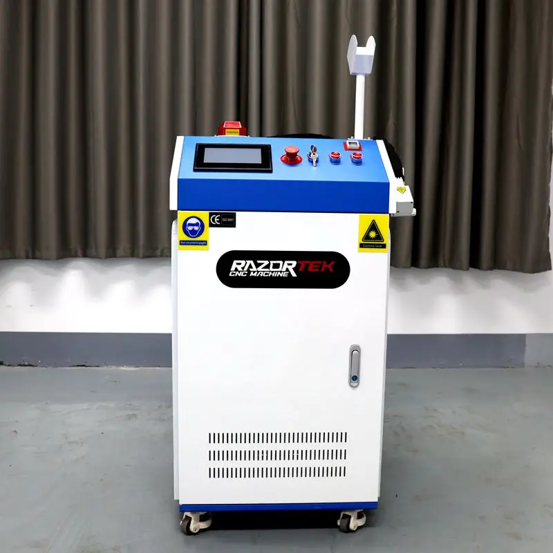 Razortek Mold Rust Removal Cleaning Equipment Metal Clean Machines 1500w 2000w 3000w Fiber Laser Cleaning Machine