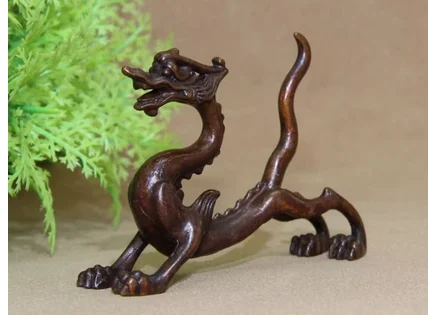 

Collect antique antique ornaments of the Four Divine Beasts of Qinglong Town, including the standing dragon, walking