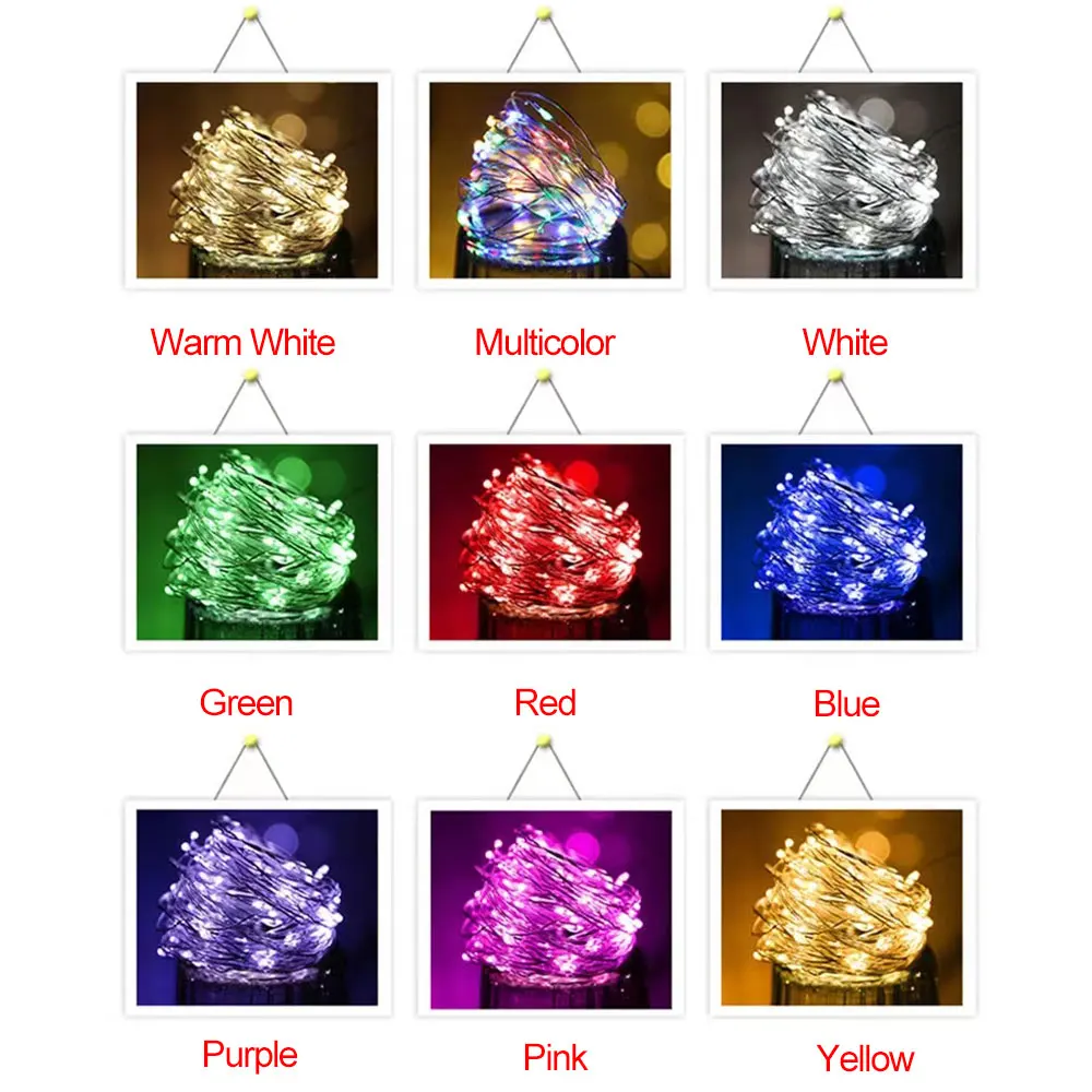 USB Powered LED String Lights Waterproof Led Copper Wire Fairy Lights DIY Wedding Christmas Party  Decor Garland night light