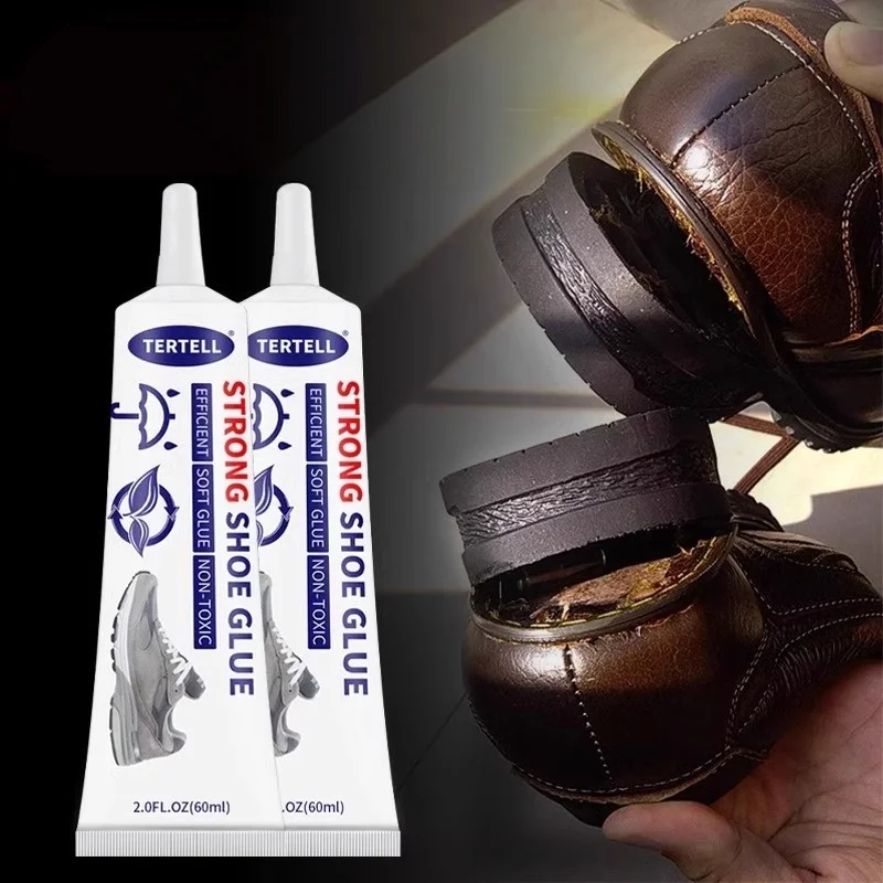 1/2/3/5Pcs 60ML Strong Shoe High Heels Shoe Glue Waterproof Transparent Adhesive Sneakers Leather Shoes Soft Resin Adhesive