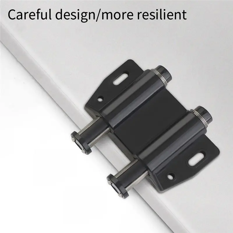 B67C Double Opening Magnet Automatic Rebounder Switch Closer Silent Closing Lock For Furniture Cabinet Drawer Durable Black