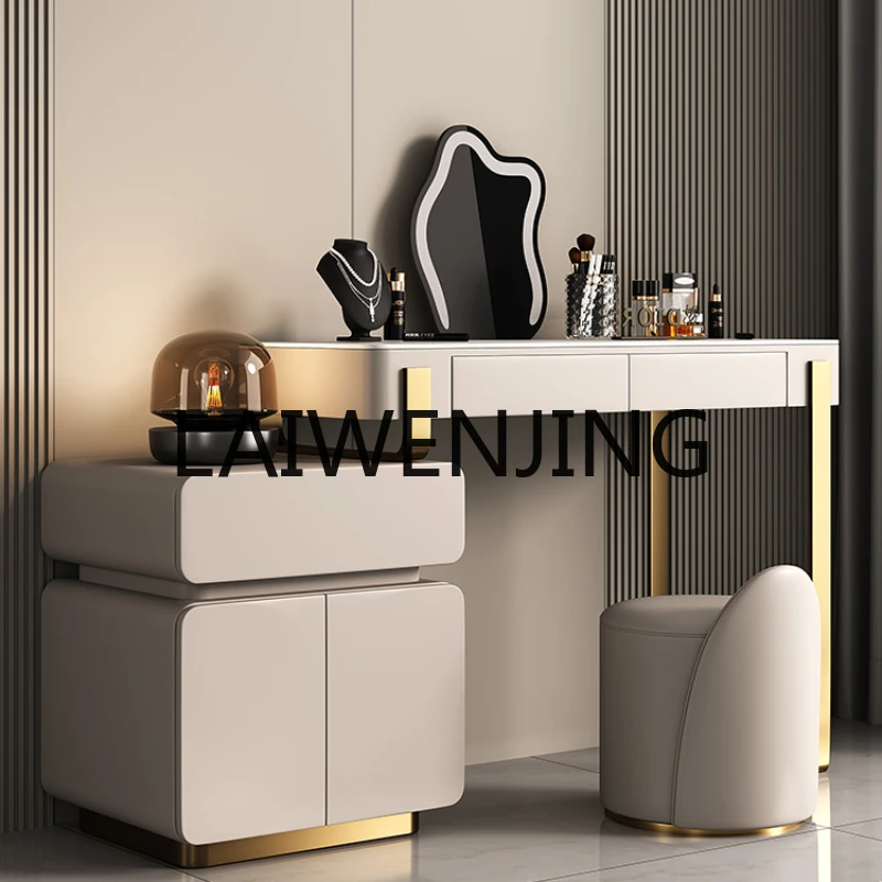 

RWJ Dressing Table Advanced Sense Stone Plate Storage Chest of Drawers Integrated Makeup Desk