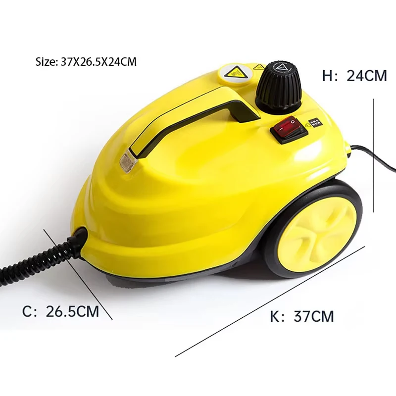 Handheld Steam Cleaner 2000W Powerful Pressurized Washer Electric Steam Cleaner for Floor Kitchen Car Cleaning Home Appliance
