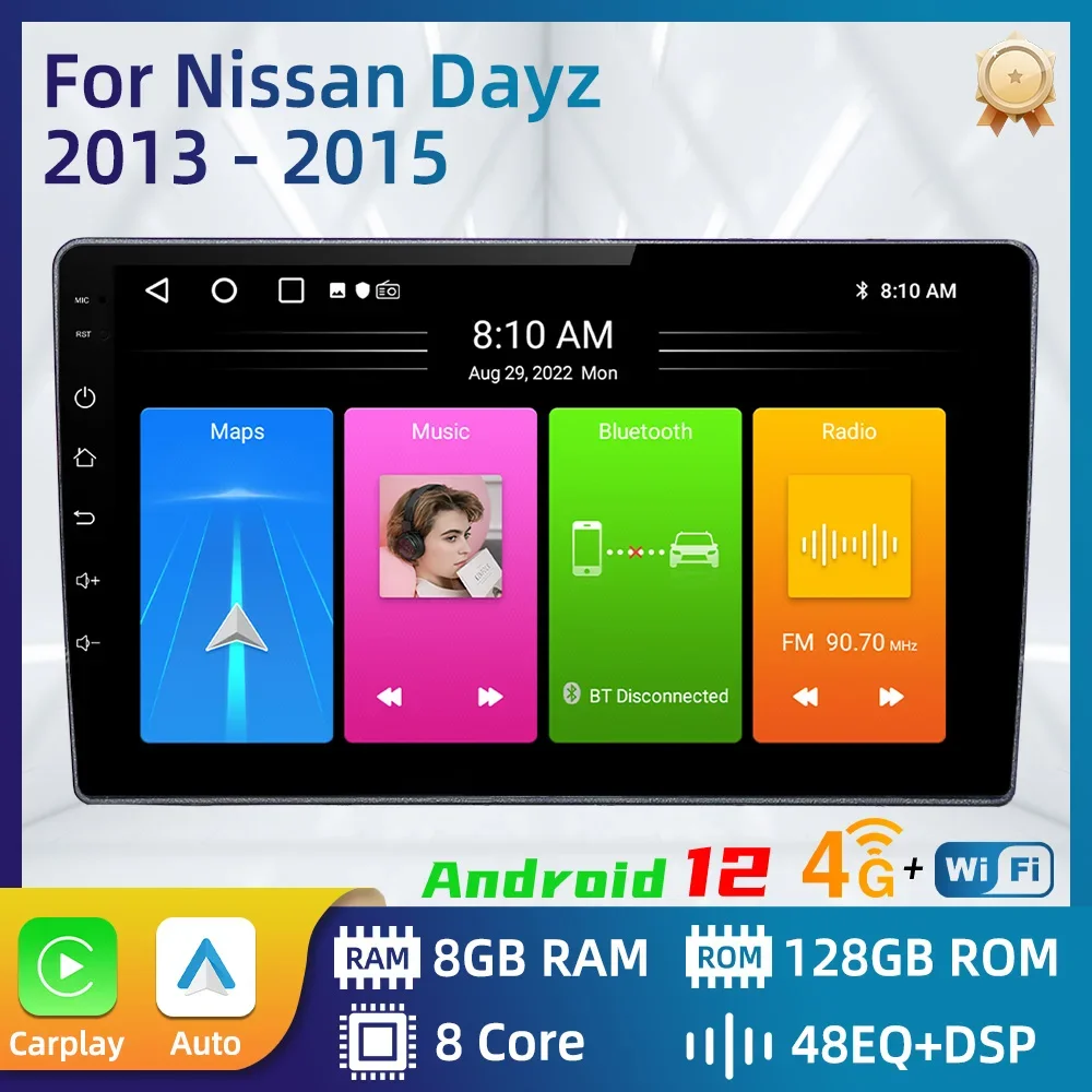 Car Radio for Nissan Dayz 2013 - 2015 2 Din Android Multimedia Player GPS Navigation Carplay Android Auto High Definition Screen