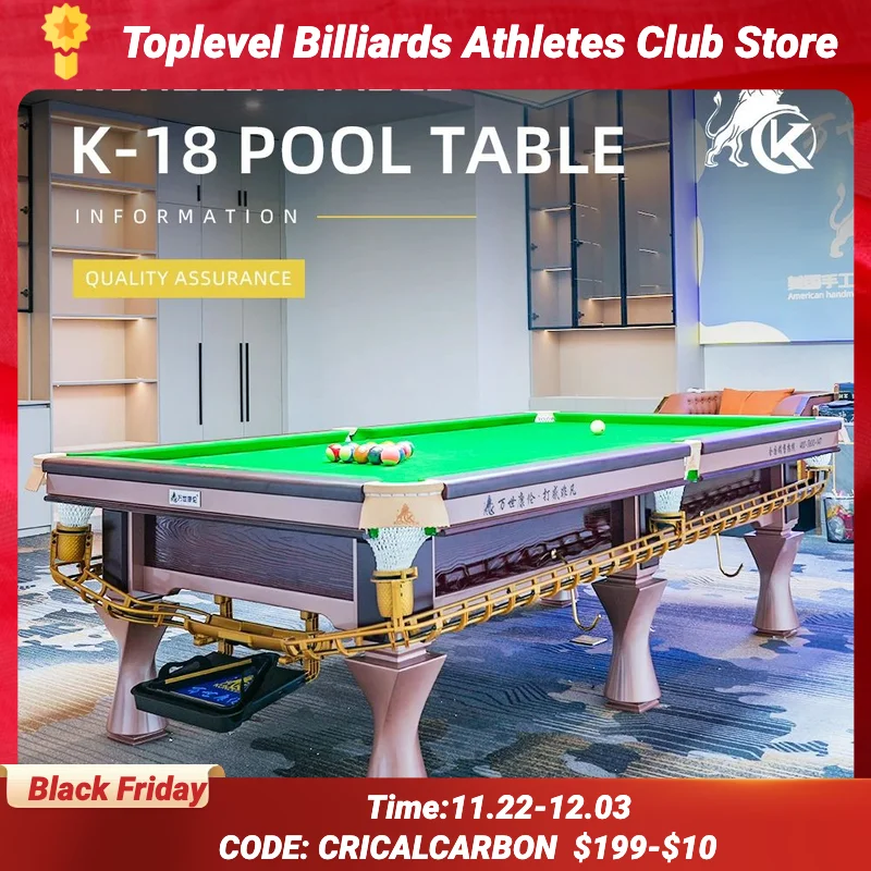 konllen pool table KL-18 standard commercial home black eight strokes brand agent