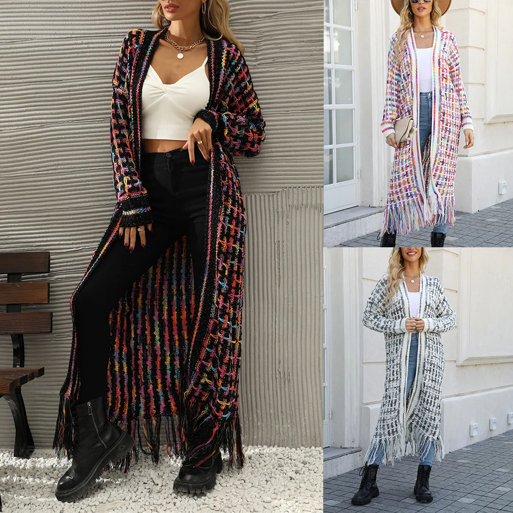 

2026 Spring New Tassel Long Cardigan Coat