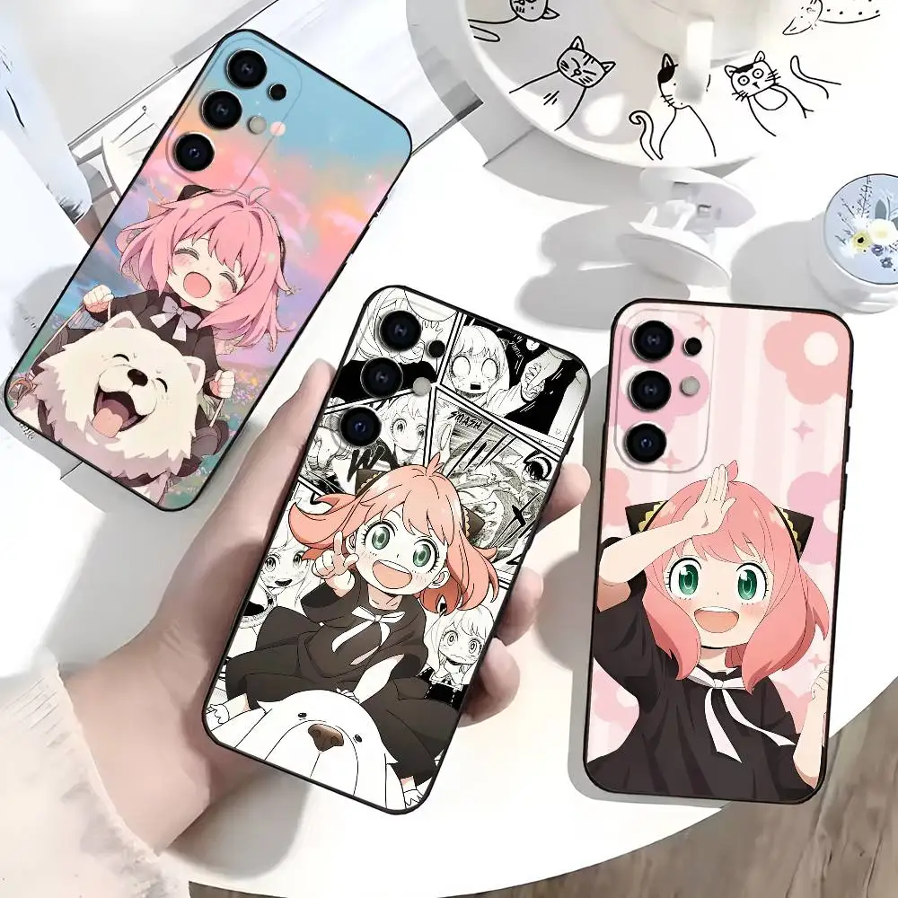 

S-Spy X F-Family Anime Phone Case For Samsung S25,S24,S21,S22,S23,S30,Ultra,S20,Plus,Fe,Lite,Soft Black Cover