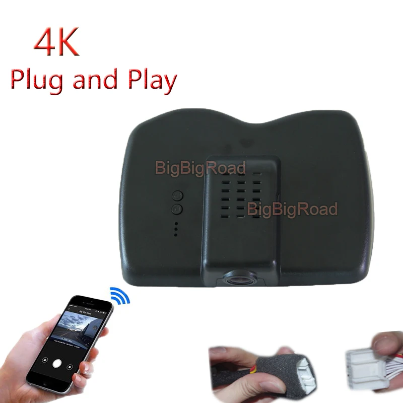 4K Plug And Play Car Video Recorder Wifi DVR Camera For Jeep Cherokee 2014 2015 2016 2017 2018 High Version Dash Camera