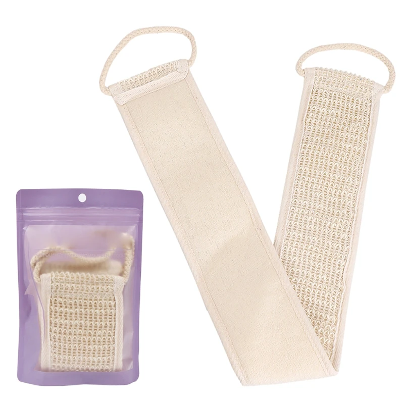 

Multifunctional Cotton Linen Back Scrubber Body Cleaning Tools Bath Belt Massage Brush