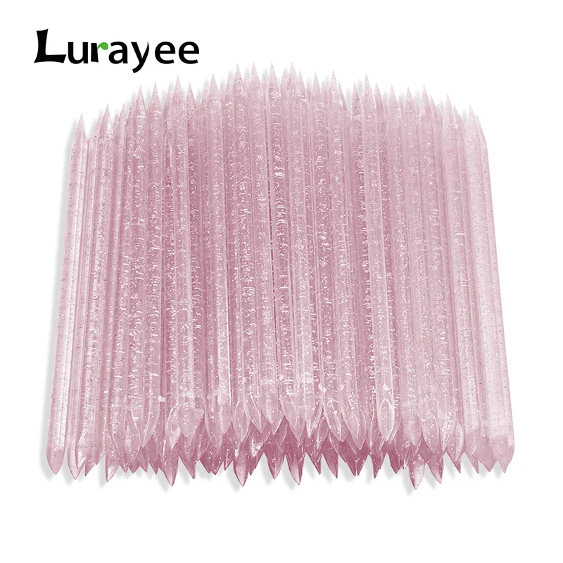 30/50/100pcs Nail Stick Cuticle Pusher Double Sided Cleaning Cuticle Stick Manicure and Pedicure Stick for Nail Supplies