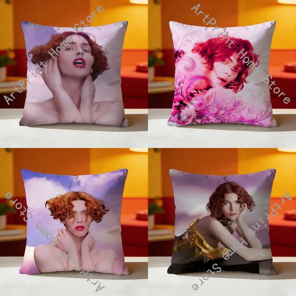 Funda de almohada de poliéster con estampado Sophie Xeon para regalo de San Valentín, funda decorativa para cojín de sofá, decoración personalizada
