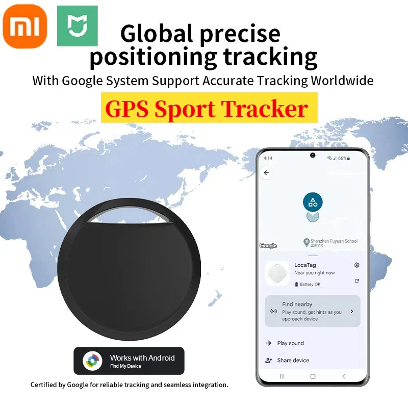

Xiaomi Bluetooth Mini GPS спортивный трекер для телефонов Android работает с Google водонепроницаемый FindMy пожилые дети домашние животные для Samsung Pixel