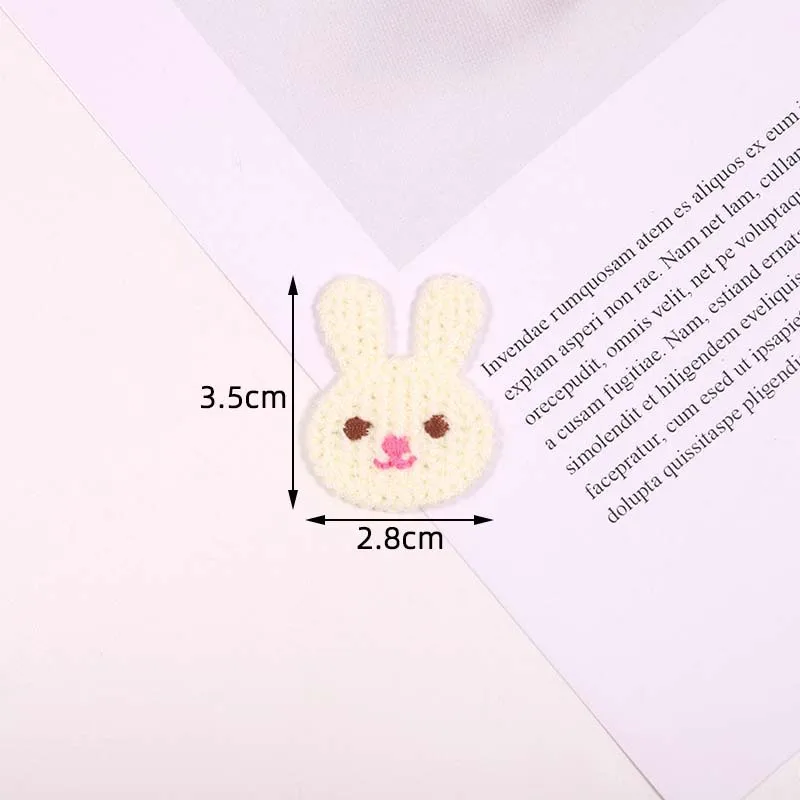 20PCS Hair card decorative accessories clothes mosquito net hole decorative patches accessories cute creative cartoon diy embroi
