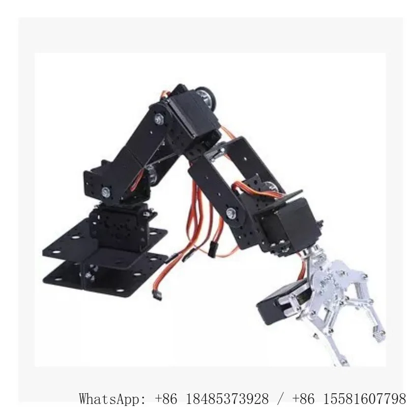 3D Rotating 6DOF Robotic Arm Electric Mechanical Claw Component for Intelligent Car Assembly and Student Innovation Development