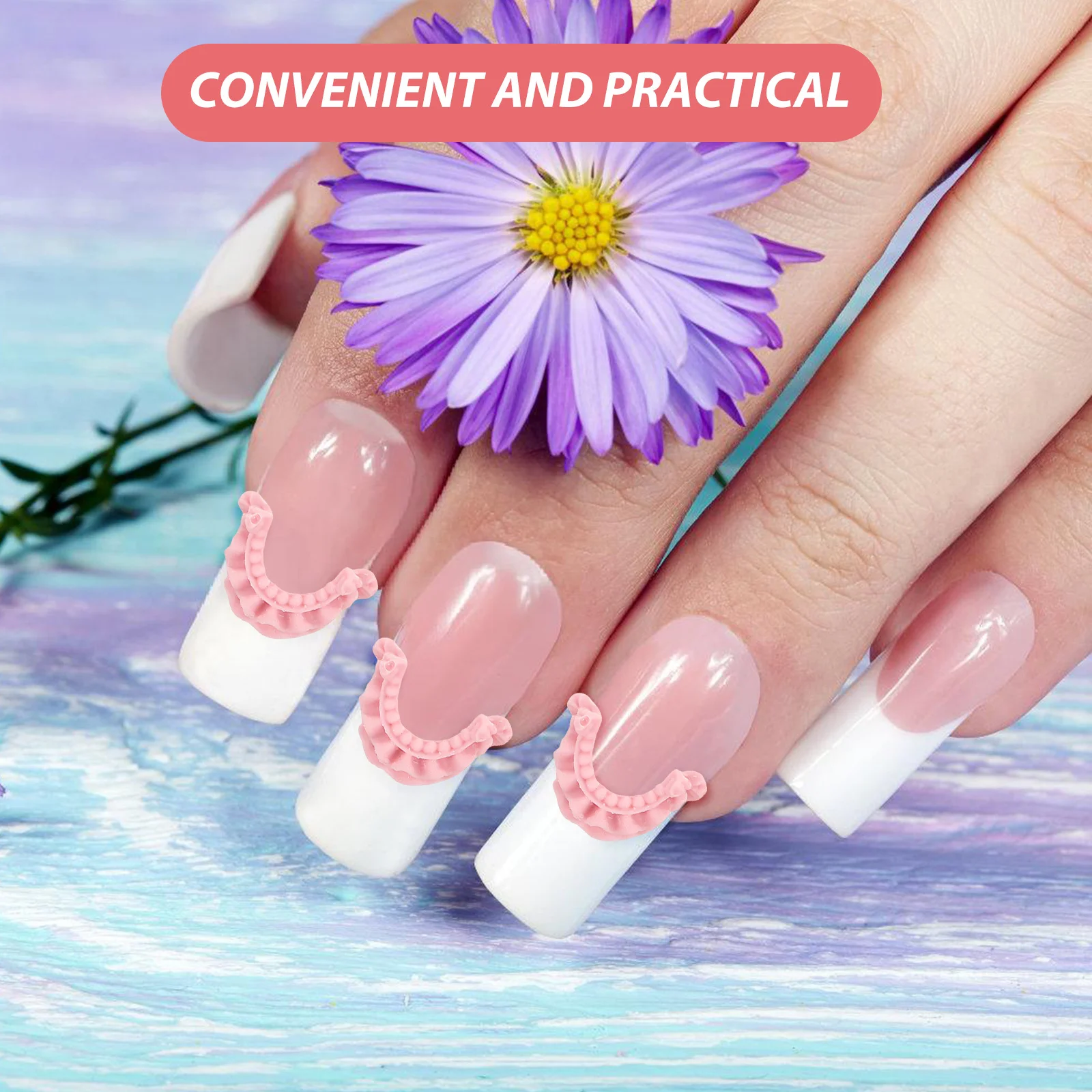 100 stuks Franse nagelbedels dubbellaags siliconen 3D valse tips voor diy manicure decoratie ambachtelijke sieraden kunstbenodigdheden