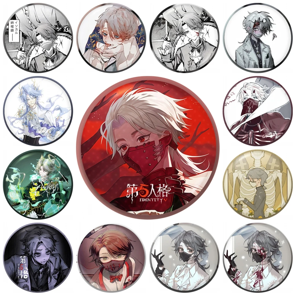 

58 мм игра Identity V Бальзамировщик Эзоп Карл Косплей Костюм Значок Булавка SPTE Жесть Брошь Опора Рождественская Девушка