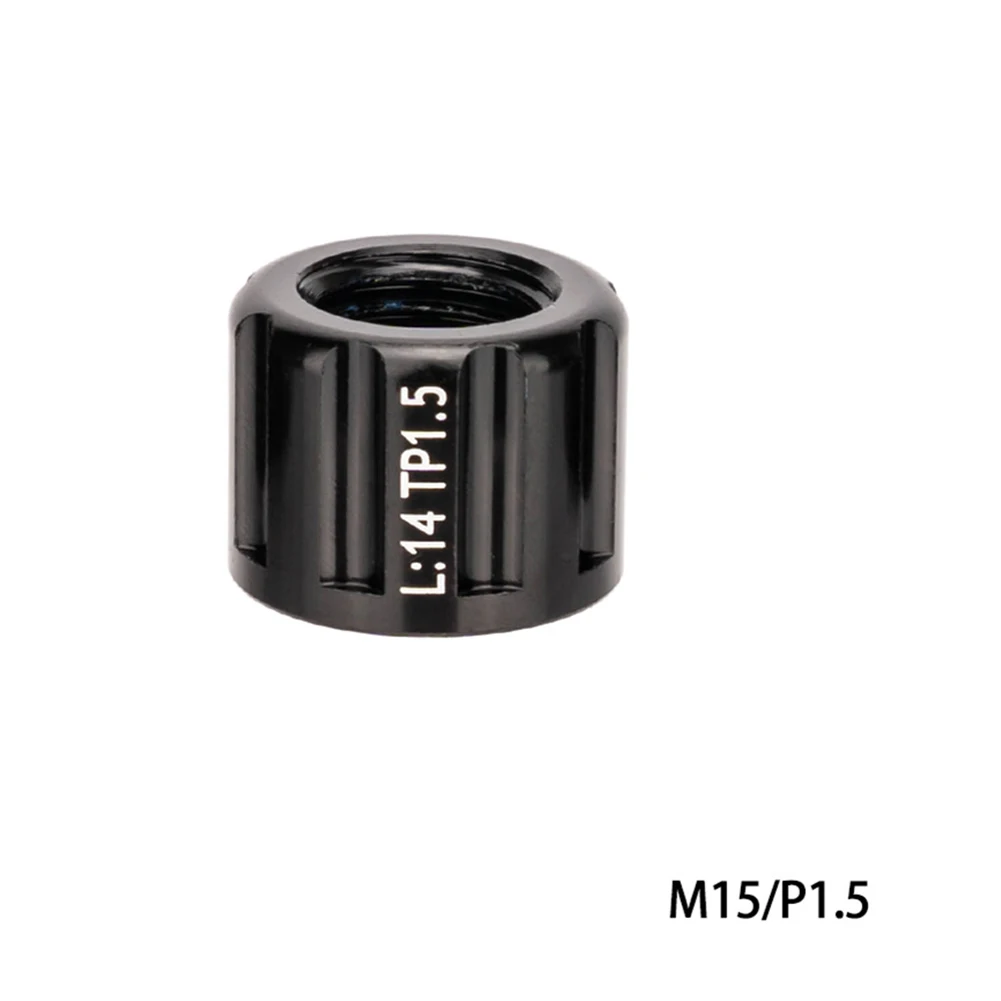 Bicycle Thru Axle Nut M15 P1.0 P1.5 P1.75 Hubs Shaft Cap Bike Accessories Replacement Nuts Bicycles Accessories Parts