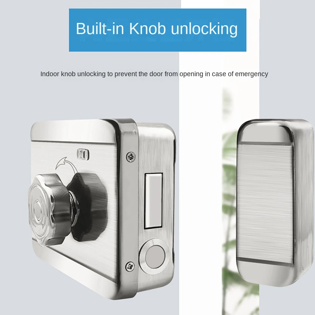 ABKN-Waterproof Tuya Wifi Smart Door Lock Digital Password Double Fingerprint Electronic Rim Lock For Outdoor Iron Gate Door
